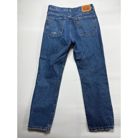 Levi's 501 S Women's Distressed Button Fly Straight Jeans - Size 27x26 (28x25.5) - Picture 2 of 5
